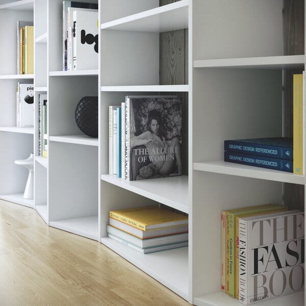 Libreria bianca 216x224 cm Valsa – TemaHome
