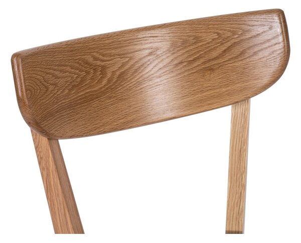 Sedia da pranzo in rovere con seduta nera Arch - Bonami Essentials