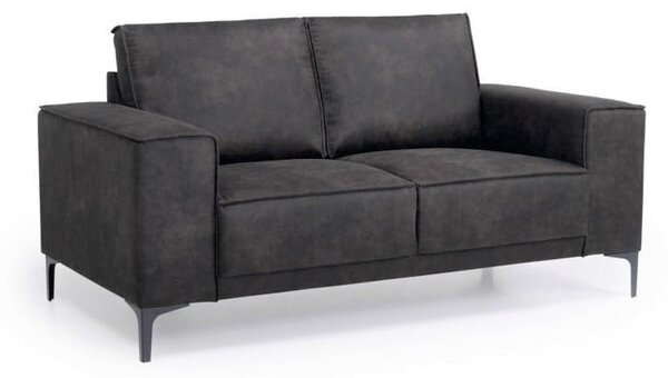 Divano color antracite con rivestimento in finta pelle 164 cm Copenhagen – Scandic