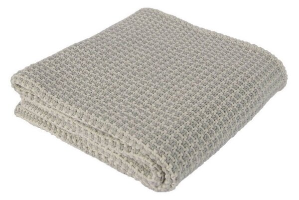 Coperta per neonati in cotone grigio chiaro Lee, 90 x 90 cm - Homemania Decor