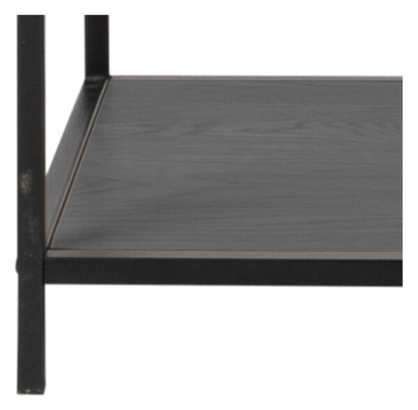 Libreria nera in frassino 114x185 cm Seaford - Actona