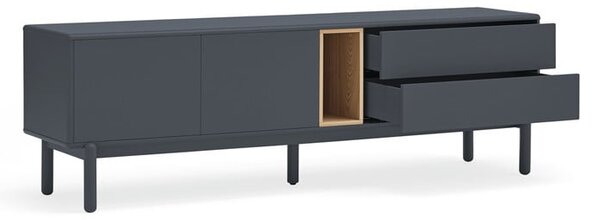Tavolo TV grigio scuro 180x56 cm Corvo - Teulat
