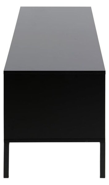 Mobile TV nero-color legno naturale effetto rovere 140x45 cm Seaford - Actona