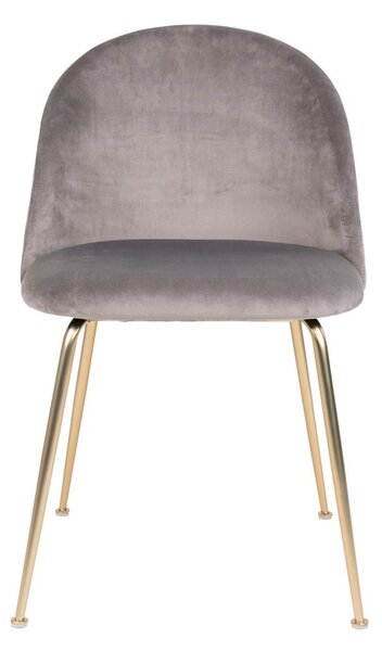 Set di 2 sedie da pranzo in velluto grigio chiaro Geneve - House Nordic