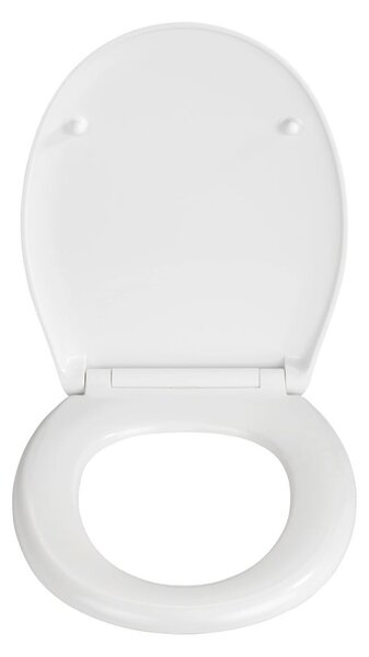 Sedile per wc bianco con chiusura facilitata , 44,5 x 37 cm Rieti - Wenko