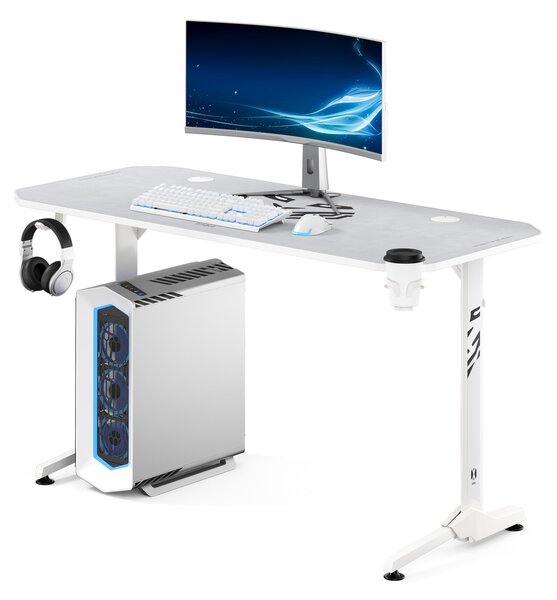 Scrivania da gaming bianca per ufficio X-Mate 140x60x75 cm Diablo Chairs
