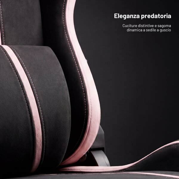 Sedia gaming in tessuto nero-rosa Diablo X-One 2.0 Akira Pink Small