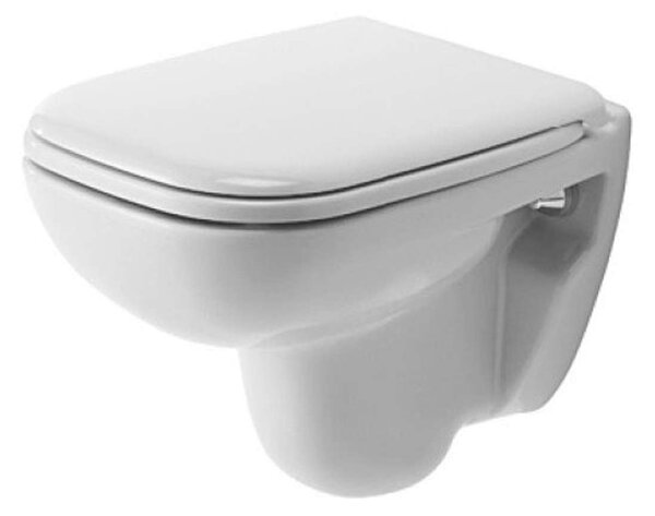 Duravit D-Code - WC sospeso Compact, con HygieneGlaze, bianco alpino 22110920002