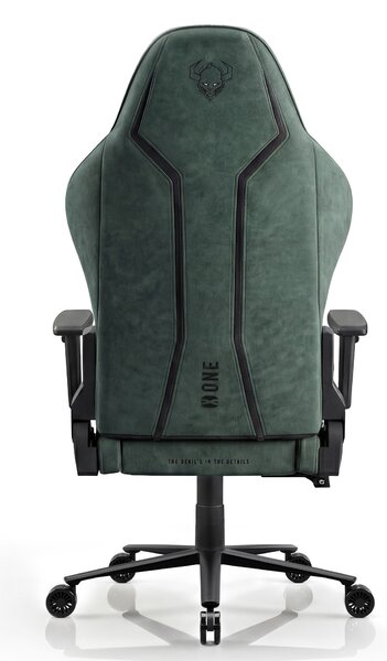 Sedia gaming in tessuto nero-verde Diablo X-One 2.0 Forest Green King