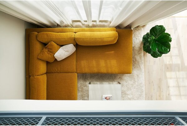 Divano angolare giallo scuro Sigge - Sits