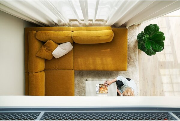 Divano angolare giallo scuro Sigge - Sits