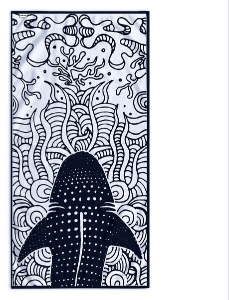 Telo mare blu scuro 90x180 cm Shark - DecoKing