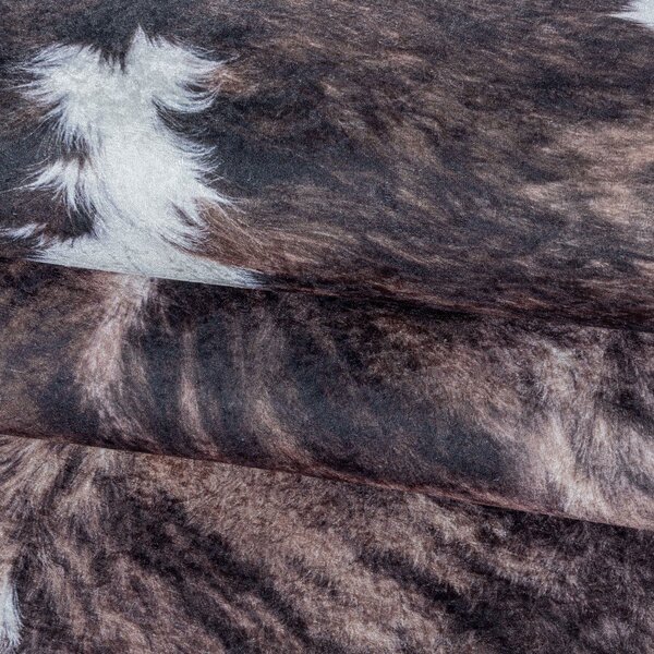 Pelliccia marrone scuro sintetica 100x135 cm Etosha – Ayyildiz Carpets