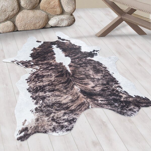 Pelliccia marrone scuro sintetica 100x135 cm Etosha – Ayyildiz Carpets