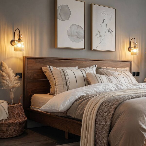 Applique da parete Sophia TK Lighting, dimmerabile, Alluminio / Grigio / Zincato, Soggiorno / Sala da pranzo, Vetro, Applique