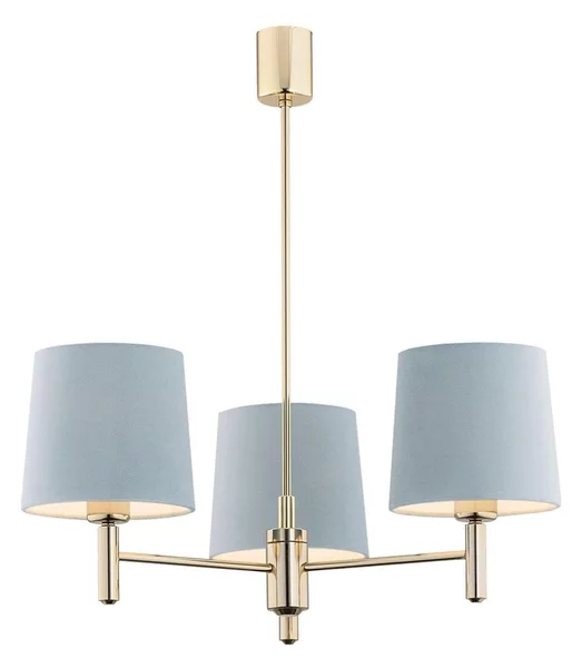 Brilagi - Lampadario a stelo MONTE 3xE27/15W/230V blu/oro