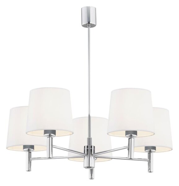 BRILAGI - Lampadario a stelo MONTE 5xE27/60W/230V crema/cromo lucido