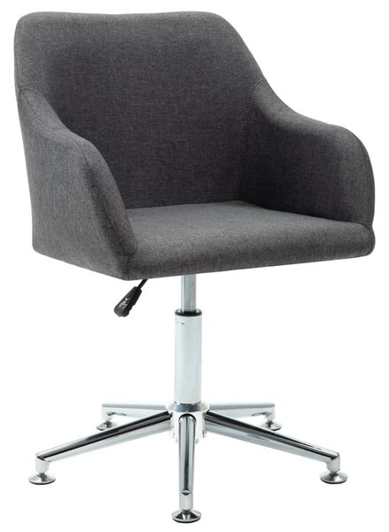 The Living Store sedia da ufficio girevole in tessuto grigio scuro