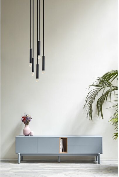 Tavolo TV blu-grigio 180x56 cm Corvo - Teulat