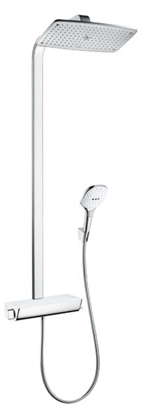 Hansgrohe Raindance Select E - Set doccia con termostato, 360 mm, bianca/cromata 27112400