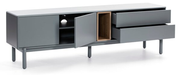 Tavolo TV blu-grigio 180x56 cm Corvo - Teulat