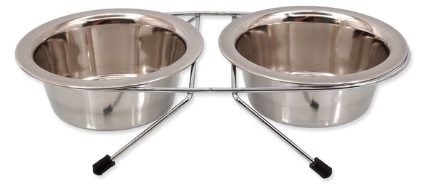 Set di ciotole con supporto in acciaio inox per cane ø 13 cm Dog Fantasy – Plaček Pet Products