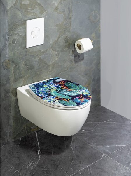 Sedile per WC con chiusura automatica 37,5 x 44,5 cm Manaus - Wenko