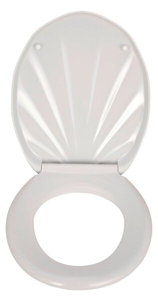 Sedile per wc bianco con chiusura facilitata Premium , 45,5 x 38 cm Sea Shell - Wenko