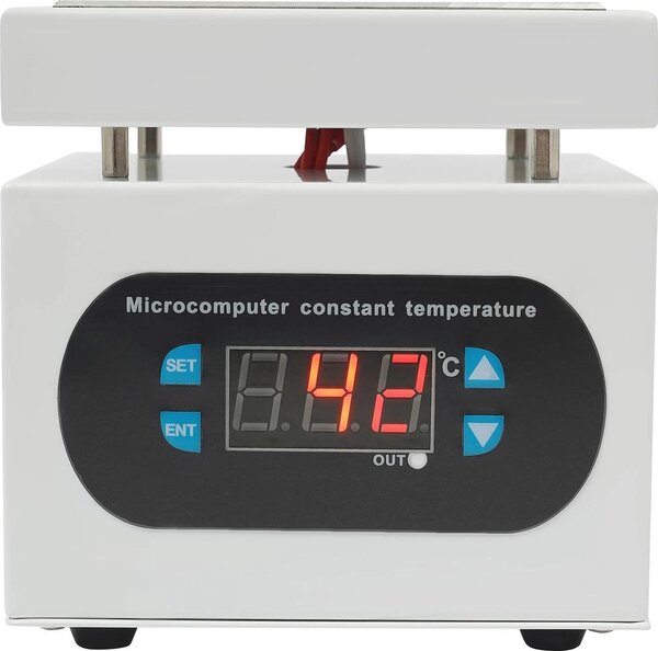 Piastra elettrica di saldatura - Tavolo di preriscaldamento - 700 W - Piastra 20 x 20 cm - Controllo con microcomputer - 220 V - Argento