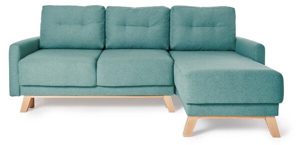 Divano letto variabile turchese ad angolo Pop - Bonami Selection