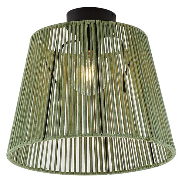 Plafoniera da esterno Japandi con corda verde IP54 - Jayla