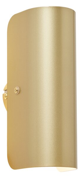Lampada da parete moderna oro 2 luci - Gotthard