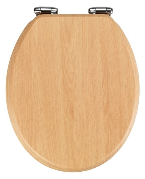 Sedile per WC con chiusura facilitata Beech Nature, 43 x 37 cm - Wenko