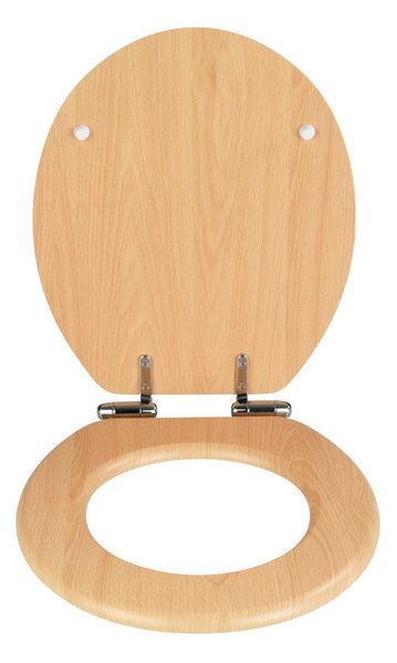 Sedile per WC con chiusura facilitata Beech Nature, 43 x 37 cm - Wenko