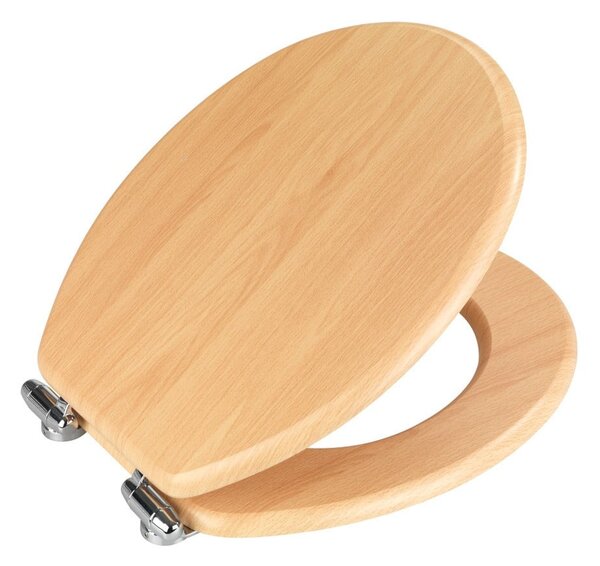 Sedile per WC con chiusura facilitata Beech Nature, 43 x 37 cm - Wenko