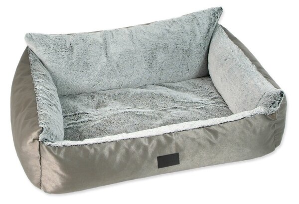 Cuccia argentata per cane 58x46 cm Dog Fantasy Lux Platinum – Plaček Pet Products
