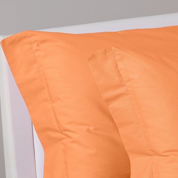 Completo Lenzuola In Cotone Cotone Tinta Unita Singolo Caleffi Tinta Unita Arancio Caleffi