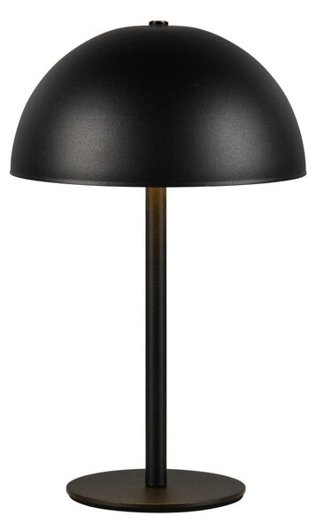 Lampada da tavolo LED nera opaca con paralume in metallo (altezza totale 21 cm) Munoz – Reality
