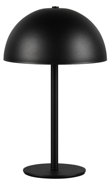 Lampada da tavolo LED nera opaca con paralume in metallo (altezza totale 21 cm) Munoz – Reality