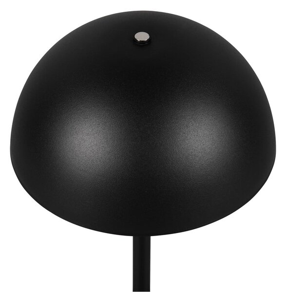 Lampada da tavolo LED nera opaca con paralume in metallo (altezza totale 21 cm) Munoz – Reality