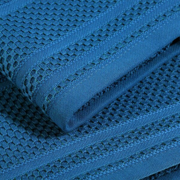 Asciugamano Con Ospite In Cotone Gim CM. 40X55+60X100 Spugnissima Tinta Unita Blu Caleffi