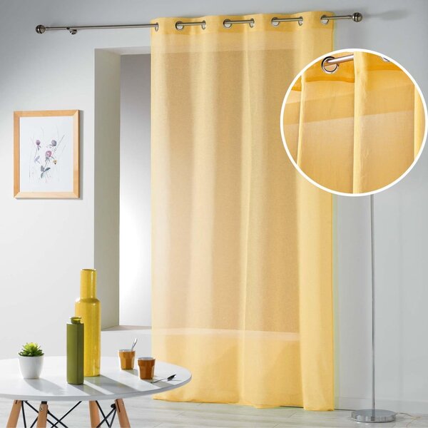 Tenda sottile gialla 140x240 cm Telma – douceur d'intérieur