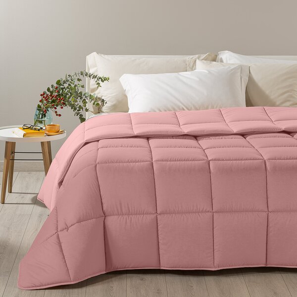 Trapunta In Microfibra Modern Singolo Modern Tinta Unita Rosa Caleffi