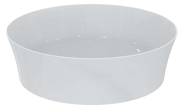 Ideal Standard Ipalyss - Lavabo da appoggio, diametro 400 mm, senza troppopieno, Ideal Plus, bianco E1398MA