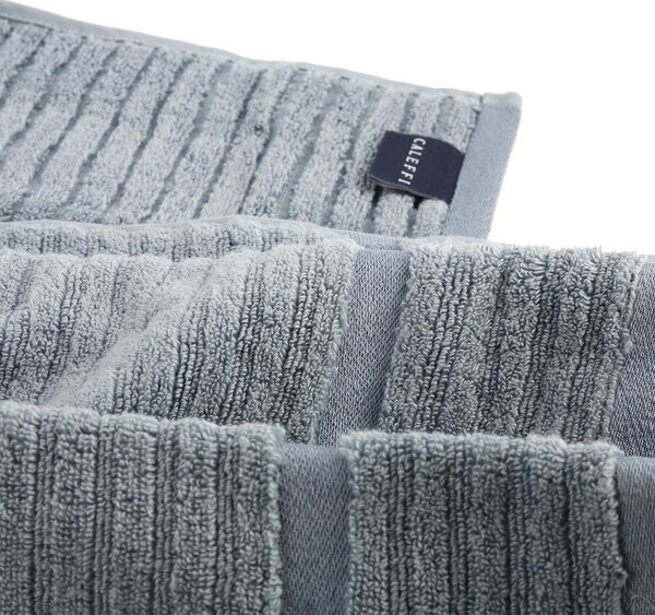 Asciugamano Con Ospite In Cotone Stripe Standard Spugnissima Tinta Unita Avio Caleffi