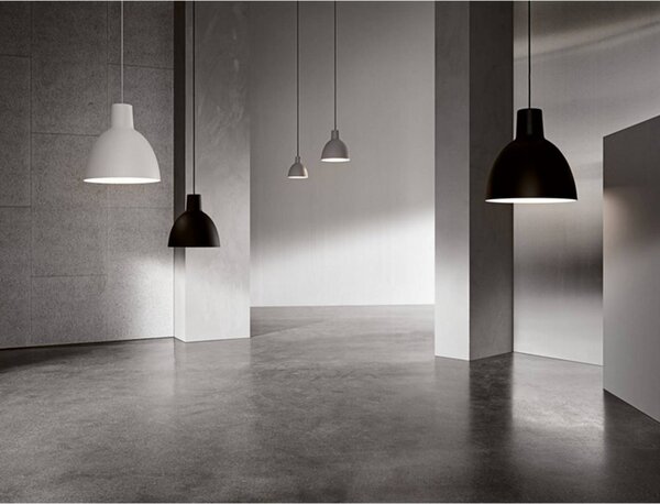 Louis Poulsen Lampada a sospensione Toldbod 400, dimmerabile, Bianco / Opale, Soggiorno / Sala da pranzo, Alluminio, Design, Lampada a sospensione
