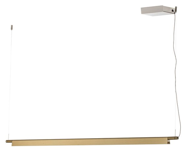 Lampada a sospensione Luceplan, Compendium, dimmerabile, Dorato / Ottone, Soggiorno, Metallo, Design