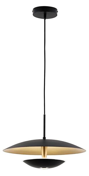 Lampadario LED su cavo MONICA LED/16W/230V nero/oro