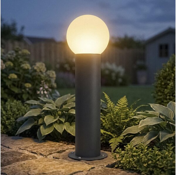 Kanlux 46083 - Lampada da esterno STONO 1xE27/15W/230V 50 cm IP65 antracite