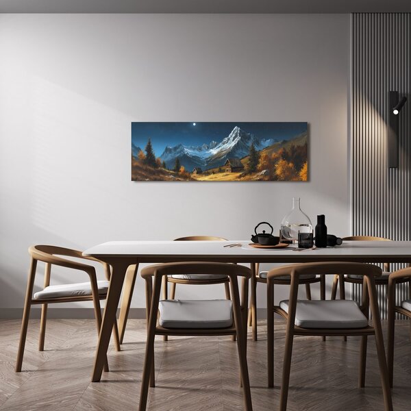 Quadro su tela – Fiaba invernale chalet di montagna